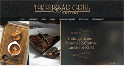 Desktop Screenshot of hussargrill.co.za